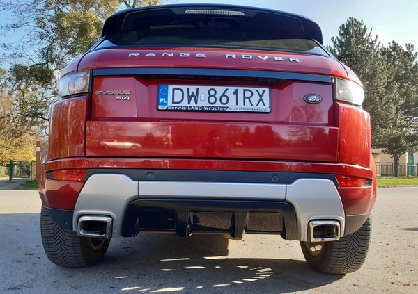 Land Rover Range Rover Evoque cena 72900 przebieg: 151000, rok produkcji 2013 z Wrocław małe 92